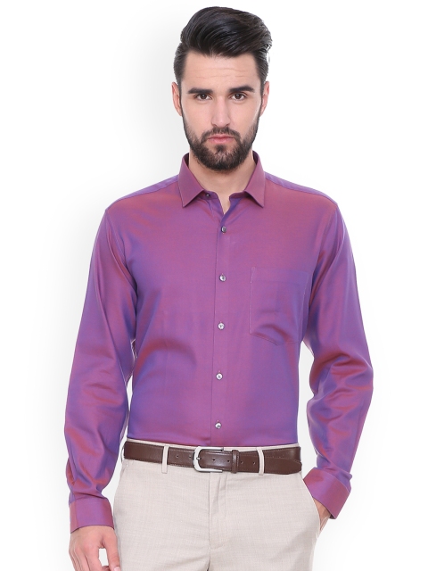 

Van Heusen Men Purple Regular Fit Self Design Formal Shirt