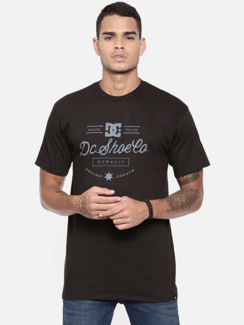 

DC Men Black Printed Round Neck T-shirt
