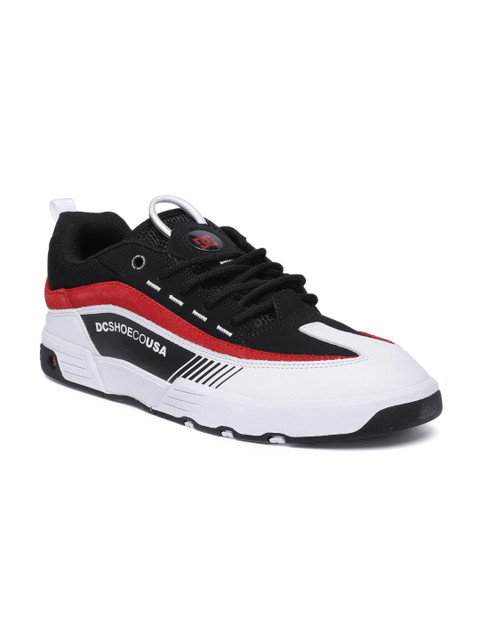 

DC Men Black & White Colourblocked Sneakers