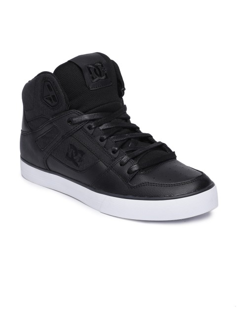 

DC Men PURE HT Black & Green Mid-Top Sneakers