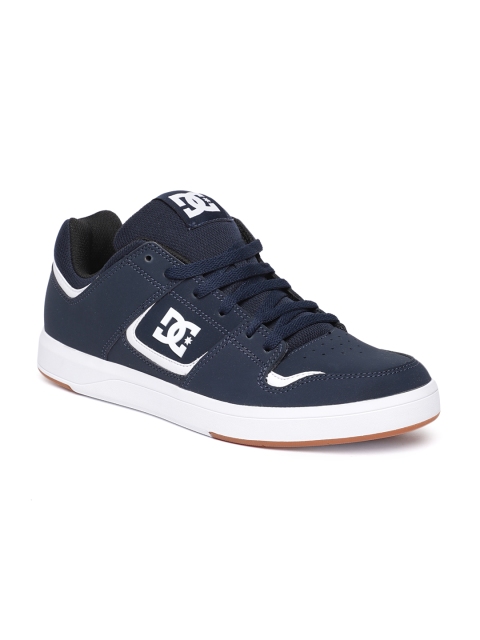 

DC Men Navy Blue CURE M Leather Sneakers