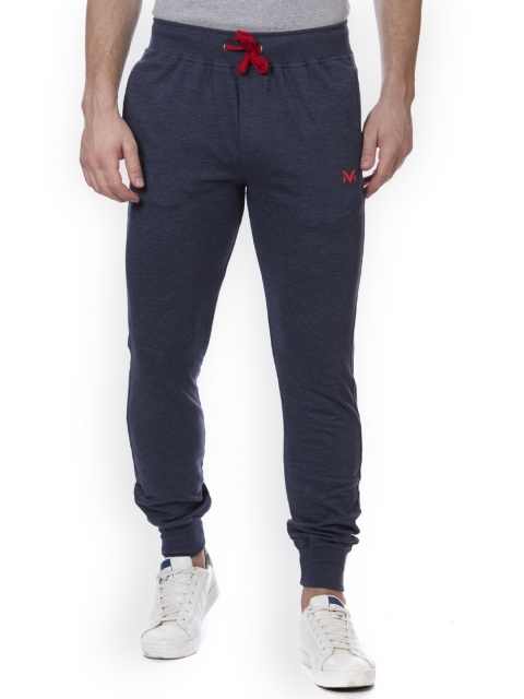 

VINENZIA Men Navy Blue Solid Slim Fit Joggers