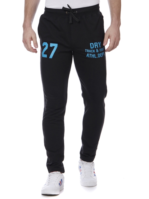 

VINENZIA Men Black Slim Fit Track Pants