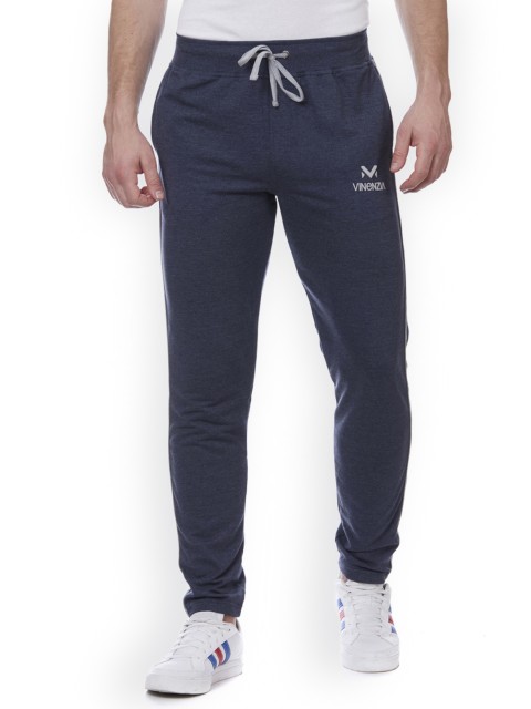 

VINENZIA Men Blue Solid Slim Fit Trackpants