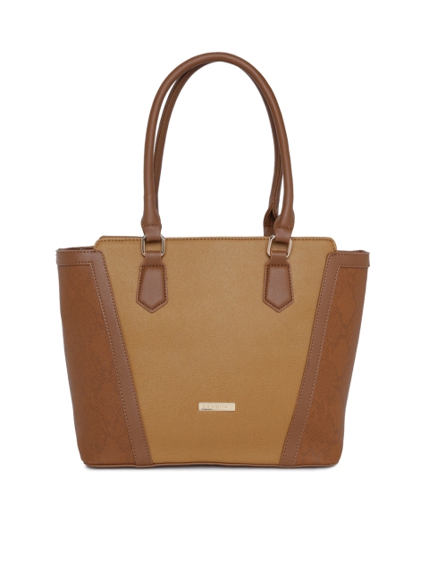 

Addons Brown Colourblocked Shoulder Bag