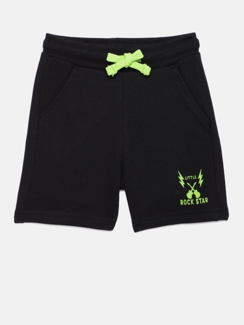 

Juniors by Lifestyle Boys Black Solid Regular Shorts