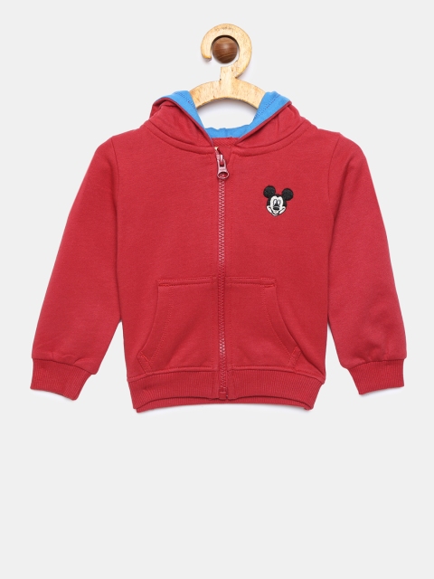 

Juniors by Lifestyle Boys Red Solid Hooded Sweatshirt