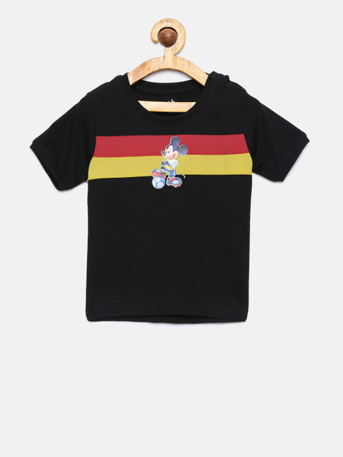 

Juniors by Lifestyle Boys Black Solid Round Neck T-shirt