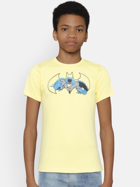 

Fame Forever by Lifestyle Boys Yellow Printed Round Neck T-shirt