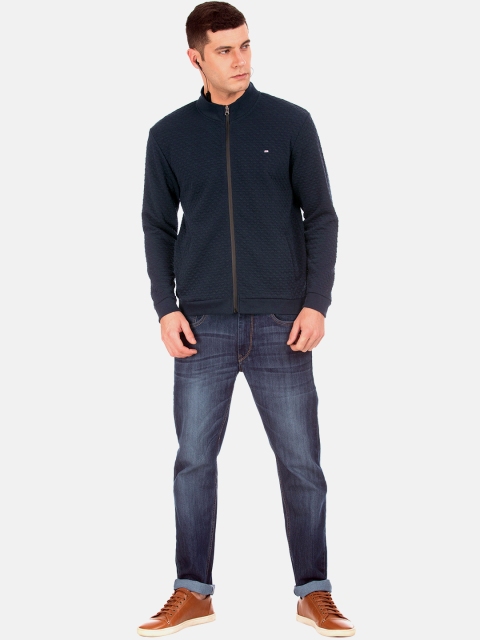 

Arrow Sport Men Navy Blue Self Design Sweatshirt