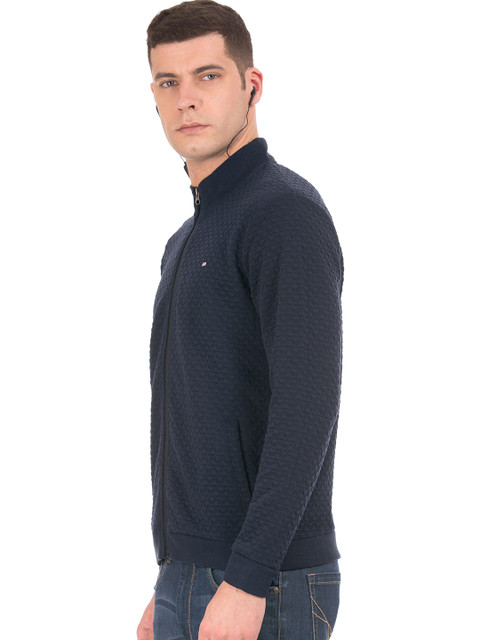 

Arrow Sport Men Navy Blue Self Design Sweatshirt