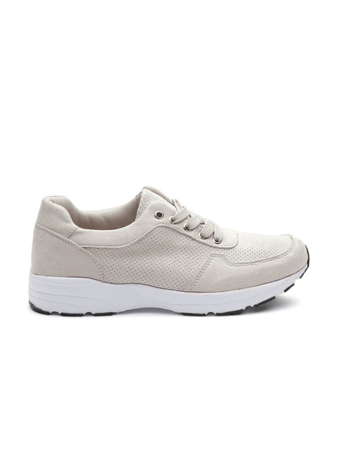 

ether Women Grey Perforated Sneakers
