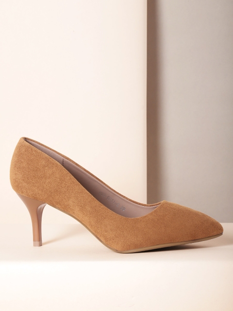 

Mast & Harbour Women Camel Brown Solid Pumps