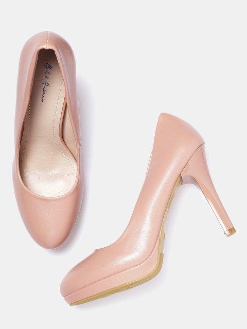 

Mast & Harbour Women Pink Solid Formal Pumps