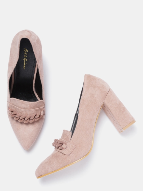 

Mast & Harbour Women Dusty Pink Solid Pumps