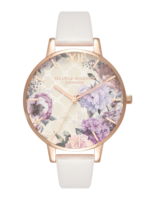 

OLIVIA BURTON LONDON Women White Analogue Leather Watch OB16EG97W