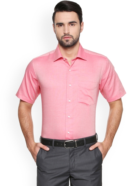 

Van Heusen Men Pink Regular Fit Solid Formal Shirt