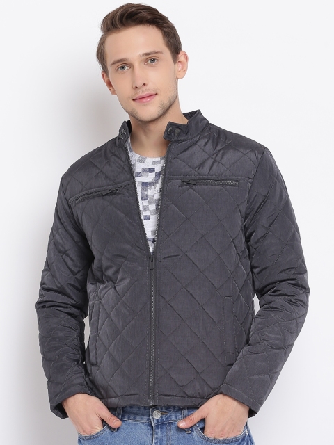

Pepe Jeans Men Black Solid Quilted Jacket