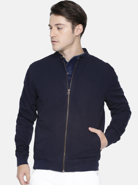 

Pepe Jeans Men Navy Solid Bomber, Navy blue