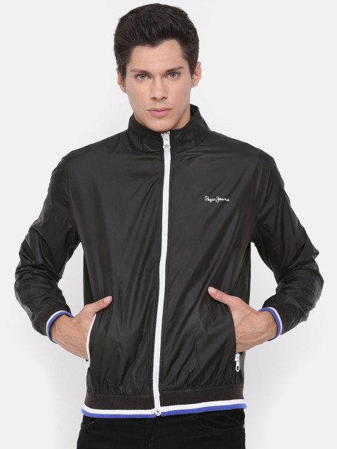 

Pepe Jeans Men Black Solid Bomber