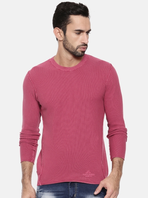 

Pepe Jeans Men Burgundy Solid Pullover