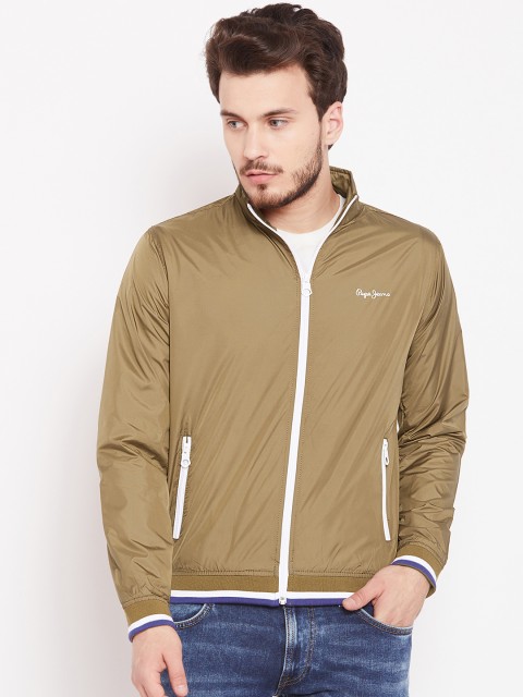 

Pepe Jeans Men Mustard Solid Bomber