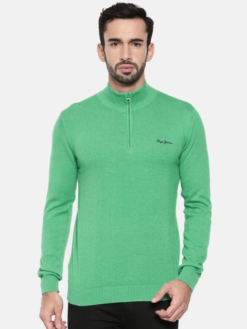 

Pepe Jeans Men Green Solid Pullover