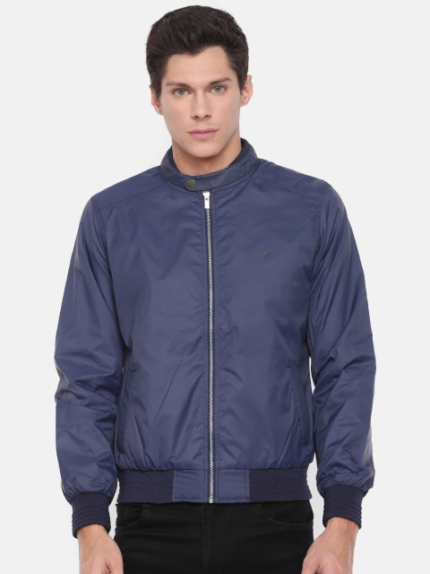 

Pepe Jeans Men Navy Blue Solid Bomber