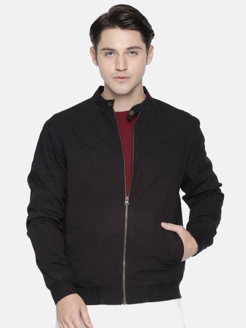

Pepe Jeans Men Black Solid Bomber