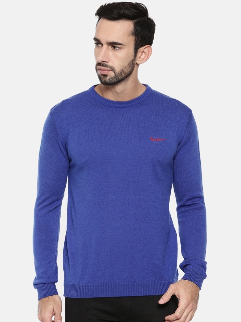 

Pepe Jeans Men Blue Solid Pullover