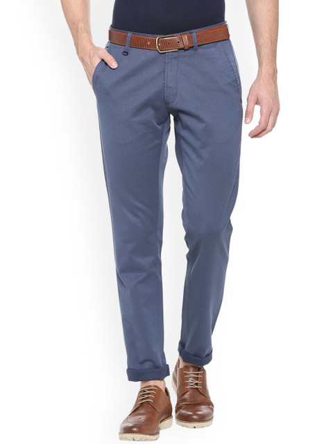 

Van Heusen Sport Men Blue Slim Fit Solid Chinos