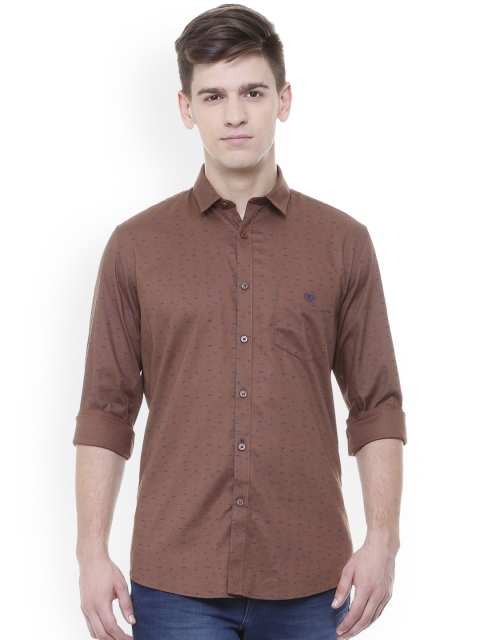 

Van Heusen Sport Men Brown Slim Fit Printed Casual Shirt
