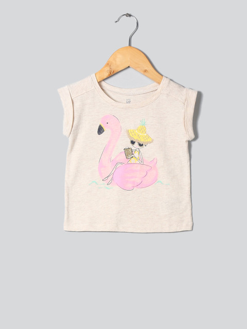 

GAP Toddler Girl Embroidery Graphic T-shirt, Beige