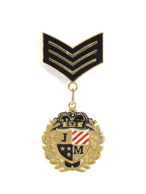 

Alvaro Castagnino Men Gold-Toned & Black Lapel Pin