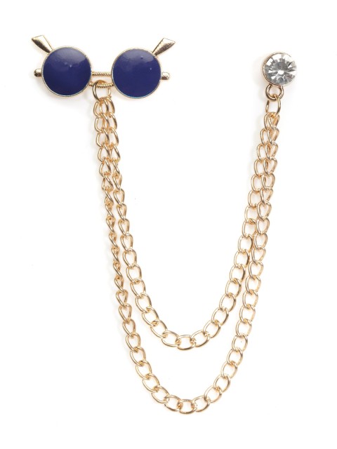 

Alvaro Castagnino Men Blue & Gold-Toned Brooch