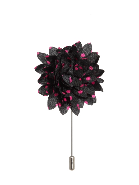 

Alvaro Castagnino Men Black & Pink Lapel Pin