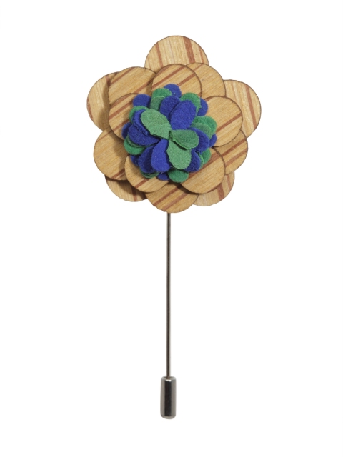 

Alvaro Castagnino Men Blue & Green Lapel Pin