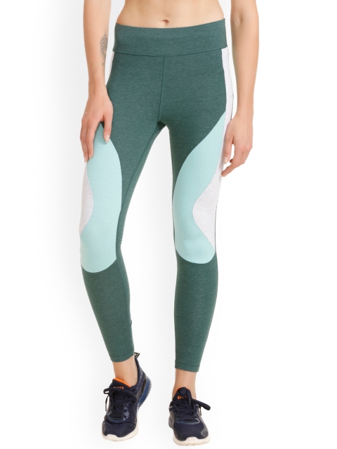 

Zelocity by Zivame Women Green Ankle-Length Leggings