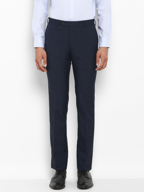 

Raymond Men Navy Blue Slim Fit Solid Formal Trousers