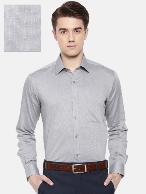 

Raymond Men Grey Regular Fit Printed Formal Shirt