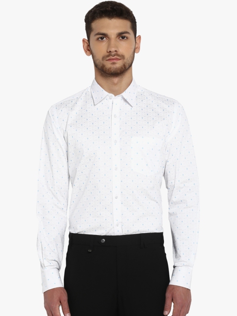 

Park Avenue Men Grey Slim Fit Printed Formal Shirt