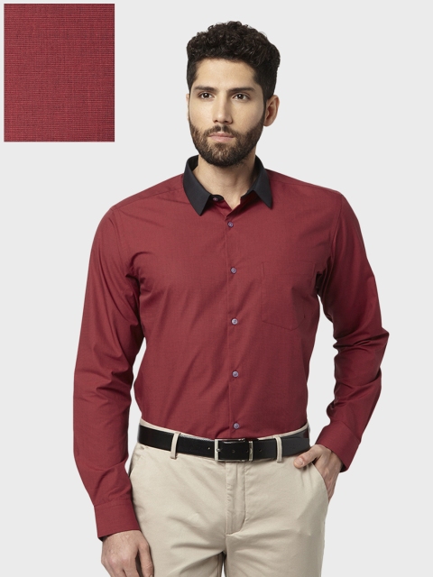 

Park Avenue Men Maroon Super Slim Fit Solid Formal Shirt