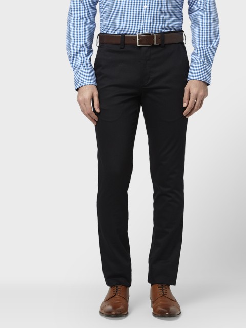 

Park Avenue Men Blue Slim Fit Solid Formal Trousers