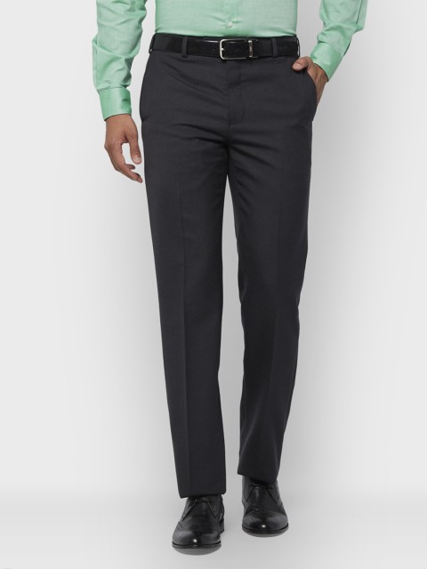 

Raymond Men Black Regular Fit Solid Formal Trousers