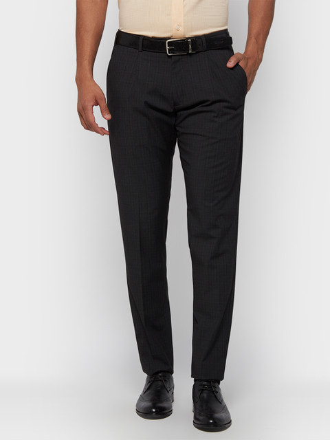 

Raymond Men Grey Regular Fit Solid Formal Trousers