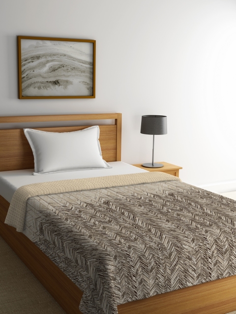 

Portico New York Brown Abstract AC Room 120 GSM Single Bed Comforter
