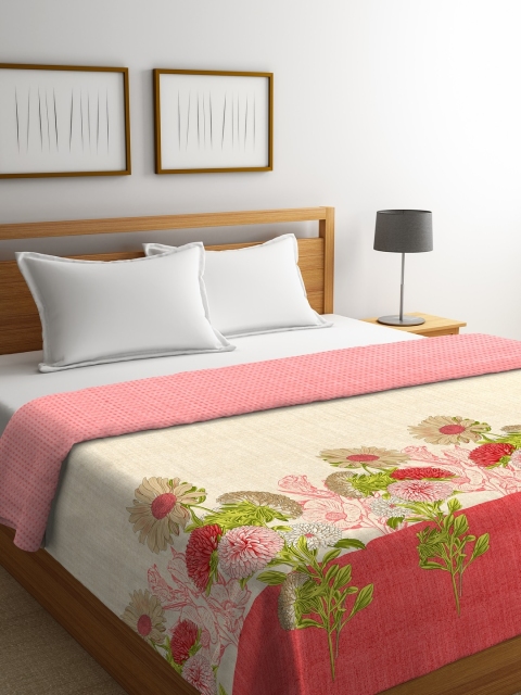 

Portico New York Pink Floral AC Room 120 GSM Double Bed Comforter