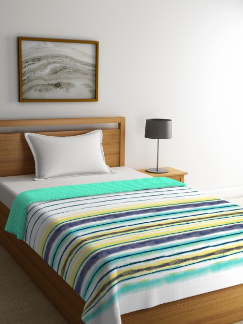 

Portico New York Multicoloured Striped AC Room 120 GSM Single Bed Comforter, Multi