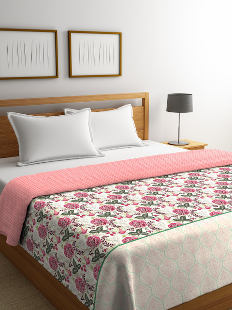 

Portico New York Pink Floral AC Room 120 GSM Double Bed Comforter