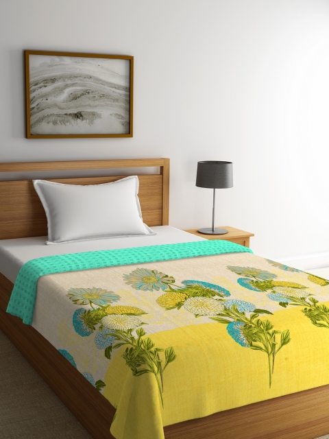 

Portico New York Green Floral AC Room 120 GSM Single Bed Comforter